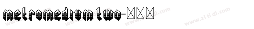 metromedium two字体转换